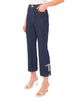 Cece CeCe Cropped Flare Bow Detail Jeans in Indigo Night - 3
