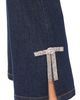 Cece CeCe Cropped Flare Bow Detail Jeans in Indigo Night - 5