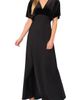 CeCe CeCe Dolman Sleeve Velvet & Satin Dress - 1