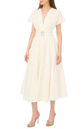 CeCe CeCe Double Belt Midi Dress