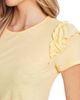 CeCe CeCe Double Ruffle Slub Jersey Tee - 3