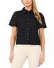 Cece CeCe Eyelet Short Sleeve Shirt - 1