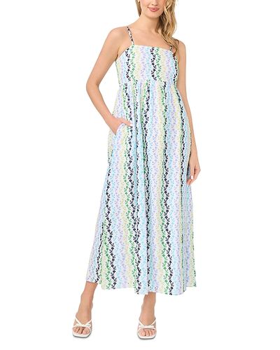 Cece CeCe Eyelet Stripe Maxi Dress