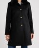 CeCe CeCe Faux Fur Collar Single Breasted Coat - 5
