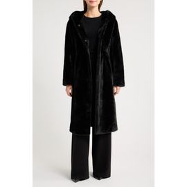 CeCe CeCe Faux Fur Hooded Coat