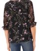 CeCe CeCe Floral Clip Dot Chiffon Top - 2