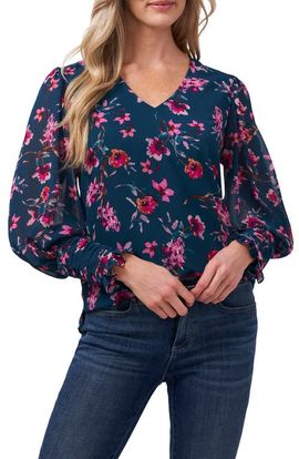 CeCe CeCe Floral Moments Long Sleeve Top