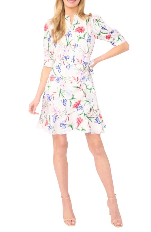 CeCe CeCe Floral Print Wrap Dress
