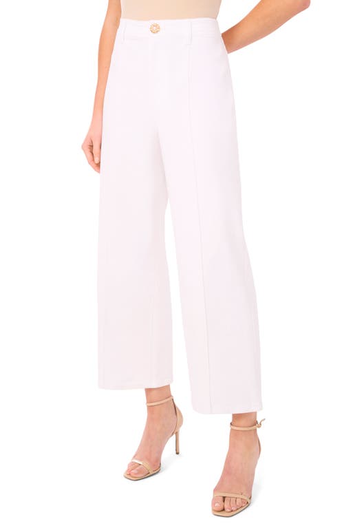 CeCe CeCe Flower Pintuck Wide Leg Jeans