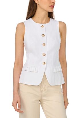 CeCe CeCe Front Button Fitted Vest