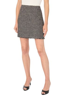 CeCe CeCe Gold Flecked Tweed Miniskirt
