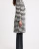 CeCe CeCe Houndstooth Single Breasted Coat - 3