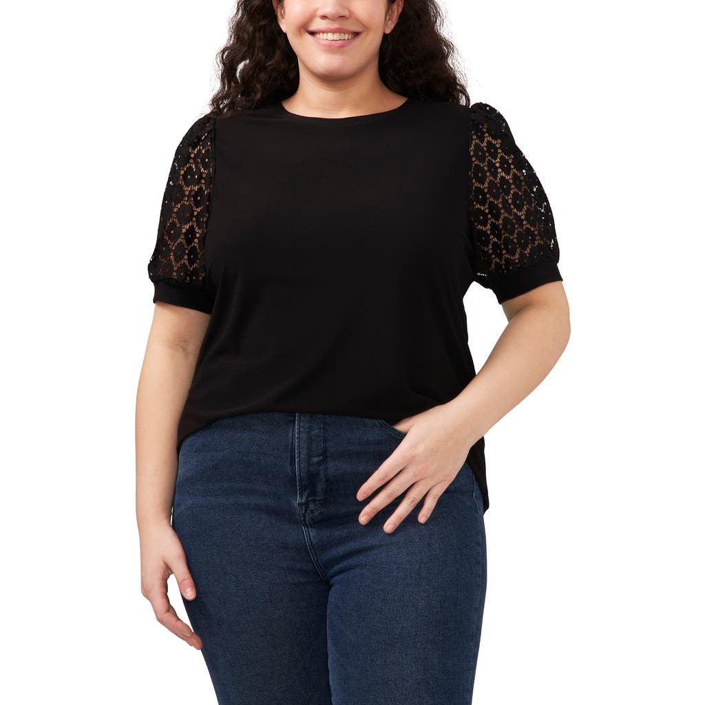 CeCe CeCe Lace Sleeve Top