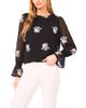 Cece CeCe Long Sleeve Smocked Cuff Crewneck Blouse - 1
