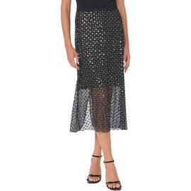 CeCe CeCe Mesh Midi Skirt