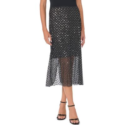 CeCe CeCe Mesh Midi Skirt
