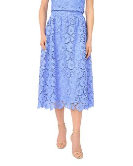 Cece CeCe Midi Lace A-Line Skirt