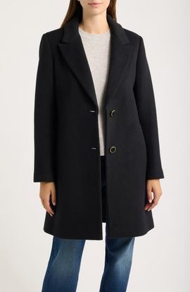 CeCe CeCe Notched Lapel Reefer Coat