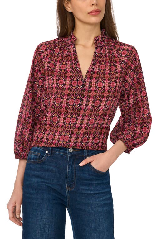 CeCe CeCe Paisley Crepe Top