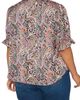 CeCe CeCe Paisley Satin Shirt with Balloon Sleeves - 2