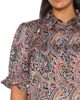 CeCe CeCe Paisley Satin Shirt with Balloon Sleeves - 3