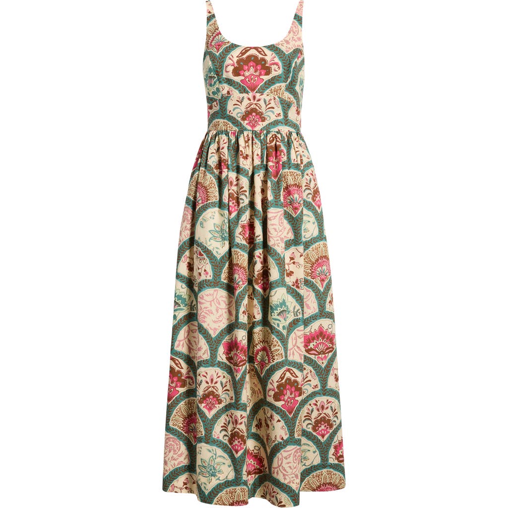 CeCe CeCe Print Sleeveless Midi Dress