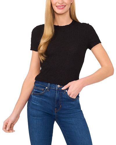 Cece CeCe Puckered Texture Baby Tee