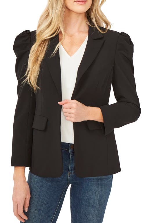 CeCe CeCe Puff Shoulder Open Front Ponte Blazer