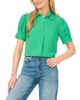 Cece CeCe Puffed Sleeve Picot Trim Blouse - 1