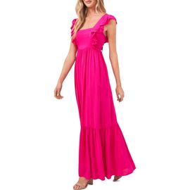 CeCe CeCe Ruffle Sleeveless Maxi Dress