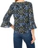 CeCe CeCe Ruffled V-Neck Crepe Top - 2