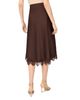 Cece CeCe Satin Lace Trim Midi Skirt - 2