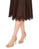 Cece CeCe Satin Lace Trim Midi Skirt - 3