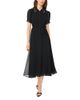 Cece CeCe Scallop Edge Midi Shirtdress - 1