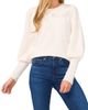 CeCe CeCe Sequin Floral Appliqué Sweater - 1