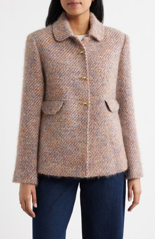 CeCe CeCe Sequin Tweed Swing Jacket