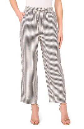 CeCe CeCe Stripe Drawstring Ankle Pants
