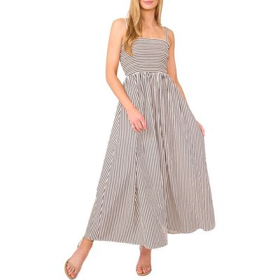 CeCe CeCe Stripe Smocked Bodice Maxi Sundress