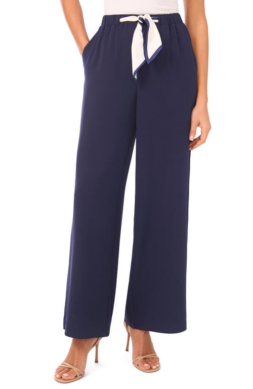 CeCe CeCe Tie Waist Straight Leg Pants