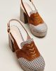 Cecelia New York Peace Slingback Platform Heels - 2