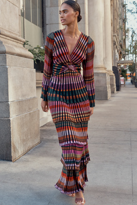 Cecilia Prado - Deep V Tiered Maxi Dress