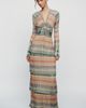 Cecilia Prado Deep V Tiered Maxi Dress - 1