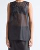 Cecilie Bahnsen Cecilie Bahnsen Alba Bow Appliqué Silk Blend Organza Top - 1