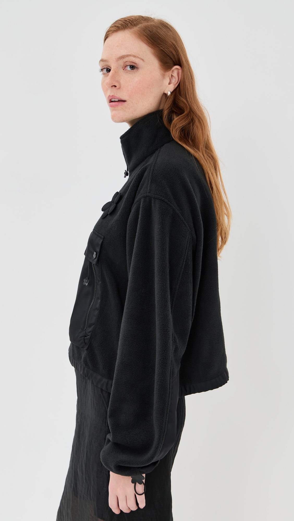 Cecilie Bahnsen - Bastian Anorak Fleece Black