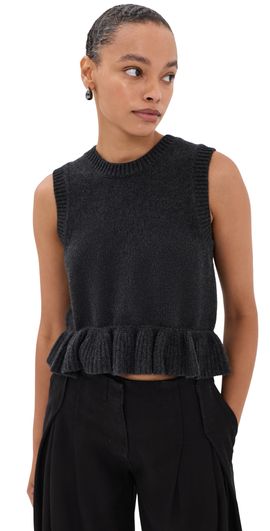 Cecilie Bahnsen Cecilie Bahnsen Bill Vest Charcoal Grey