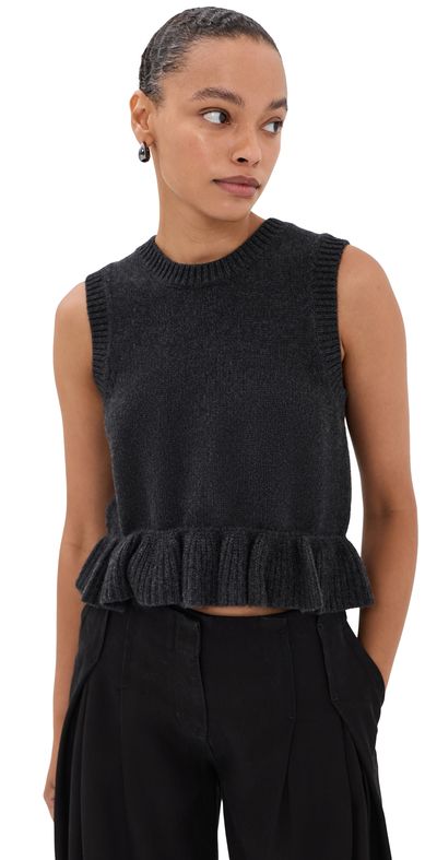 Cecilie Bahnsen Cecilie Bahnsen Bill Vest Charcoal Grey
