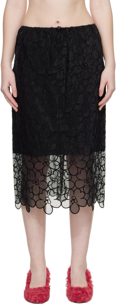 Cecilie Bahnsen Cecilie Bahnsen Black CBbria Midi Skirt