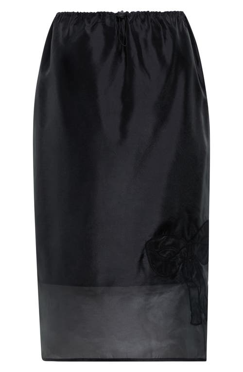 Cecilie Bahnsen Cecilie Bahnsen Bria Embroidered Bow Silk Blend Organza Skirt