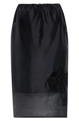 Cecilie Bahnsen Cecilie Bahnsen Bria Embroidered Bow Silk Blend Organza Skirt