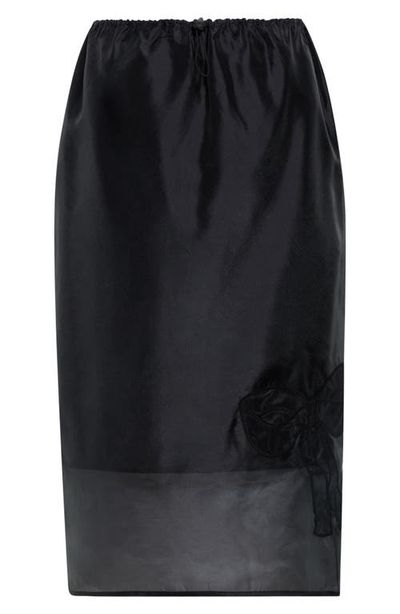 Cecilie Bahnsen Cecilie Bahnsen Bria Embroidered Bow Silk Blend Organza Skirt